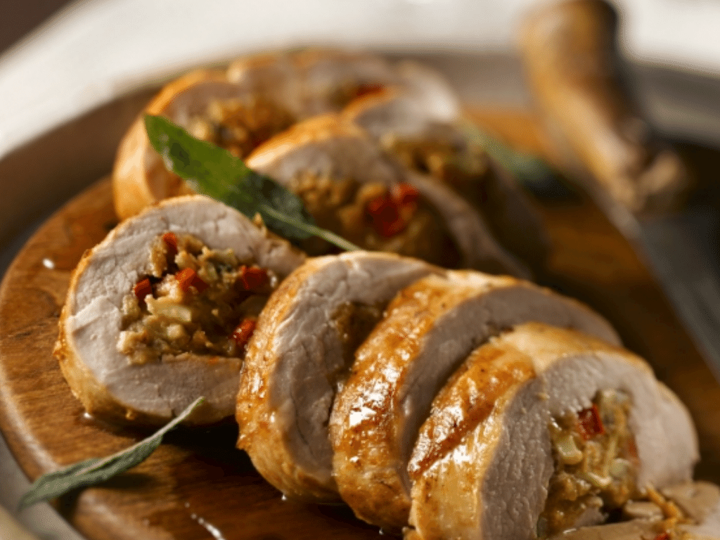 10 Recetas fáciles de solomillo al horno en su jugo y relleno Solomillo de cerdo relleno de champiñones y verduras