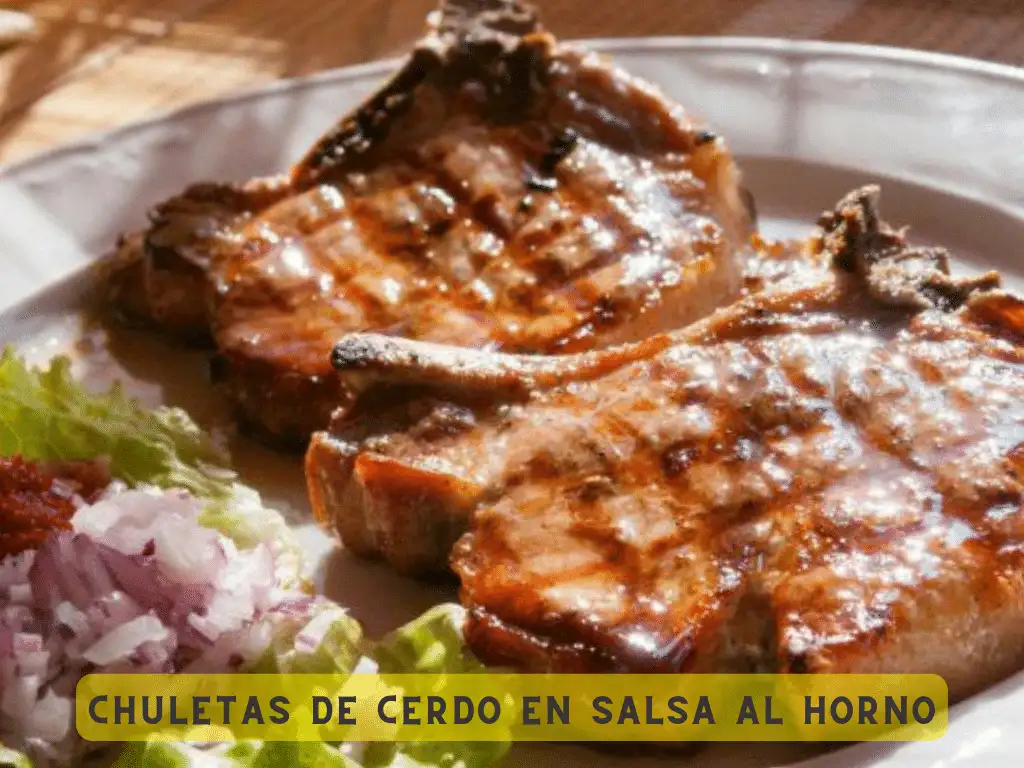 10 ideas para cocinar carne de cerdo al horno bien jugosa Chuletas de cerdo en salsa al horno